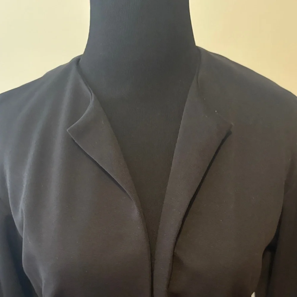 Custom made vintage Black Peplum Jacket and Skirt Set Suit - Picture 7 of 16